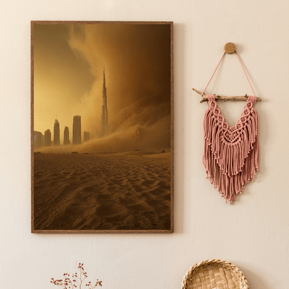 Dubai Sandstorm - City Wall Art - Aestheticanvas