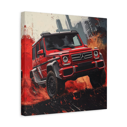 Dynamic Red G - Wagon - Car Wall Art - Aestheticanvas