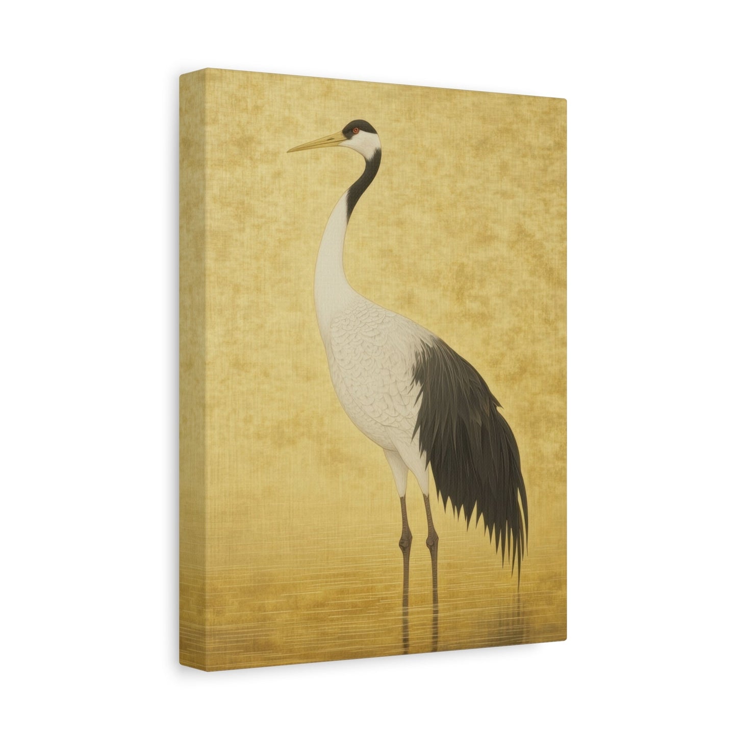 Elegant Crane Serenity - Bird Wall Art - Aestheticanvas