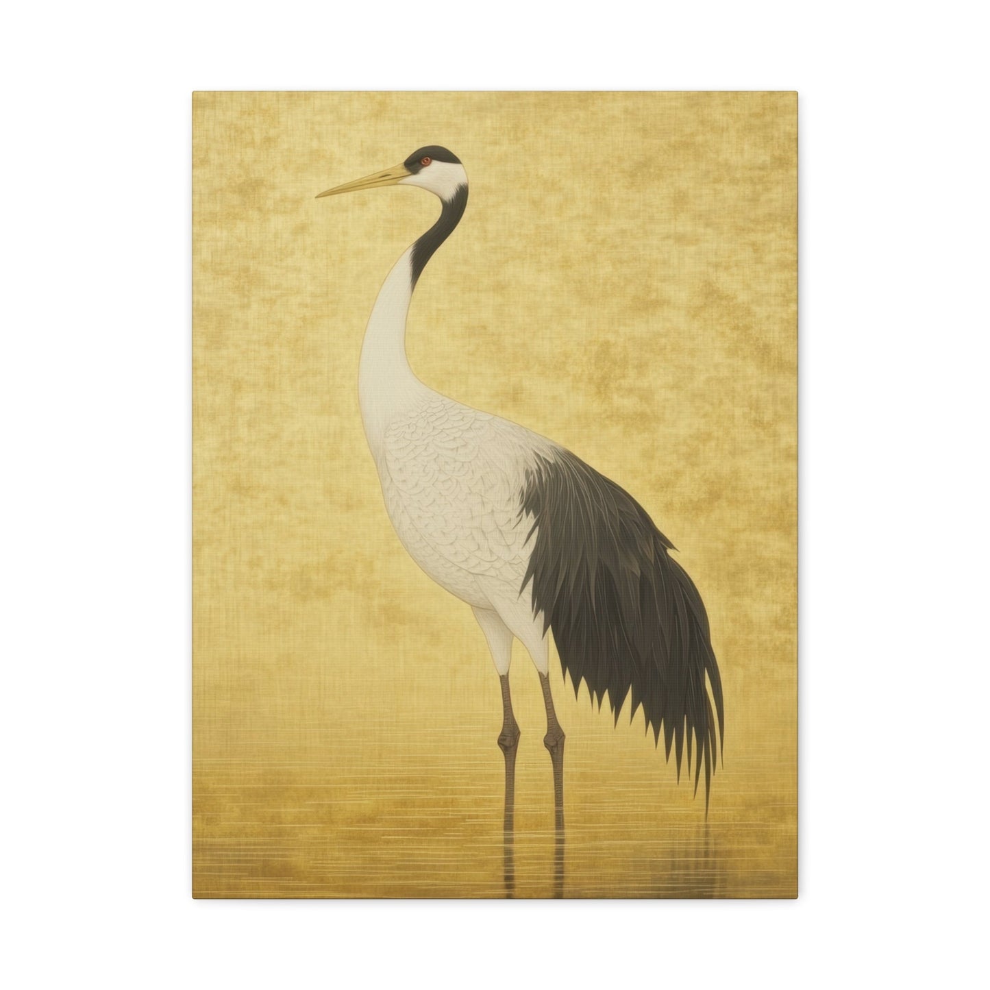 Elegant Crane Serenity - Bird Wall Art - Aestheticanvas