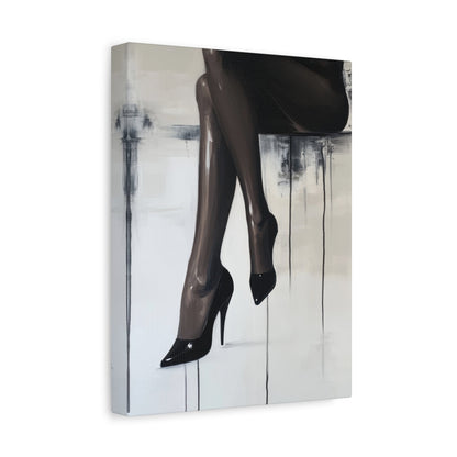 Elegant Legs in High Heels - Abstract Wall Art - Aestheticanvas