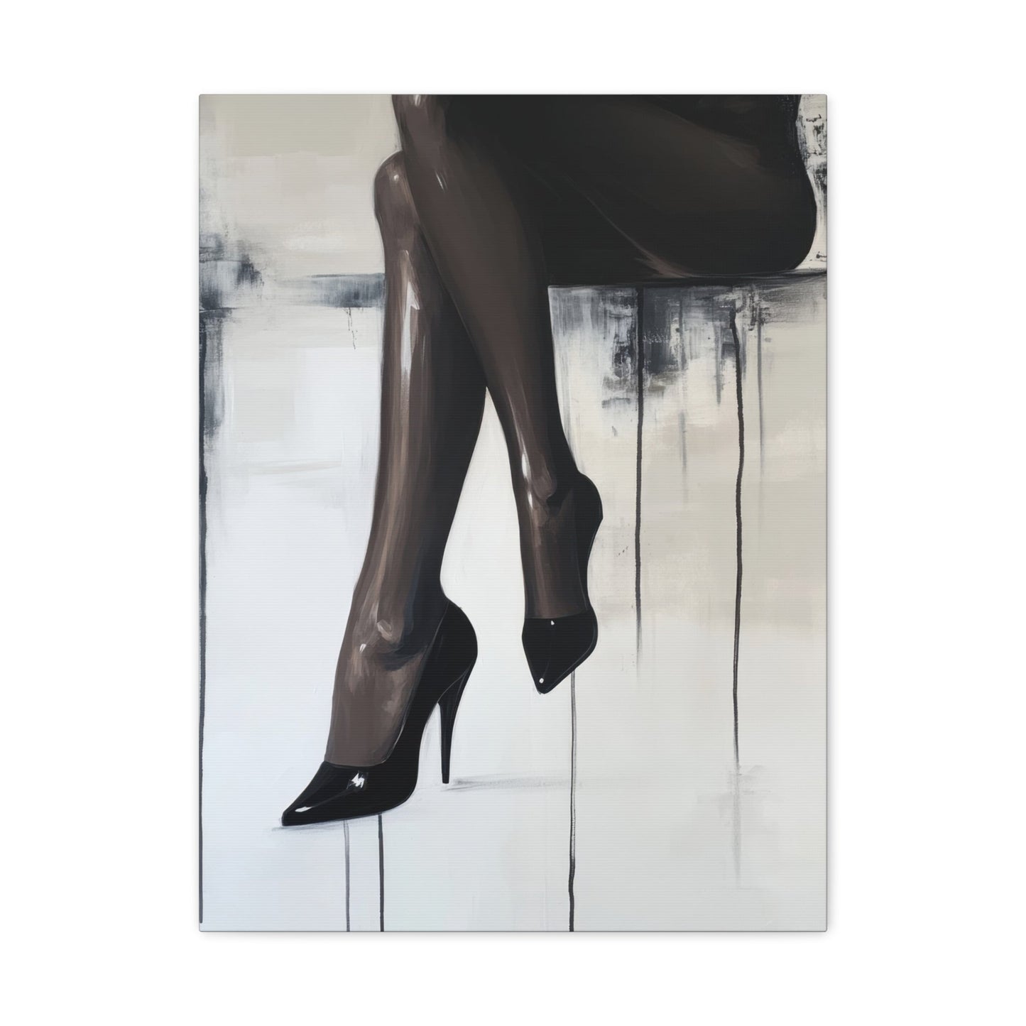 Elegant Legs in High Heels - Abstract Wall Art - Aestheticanvas