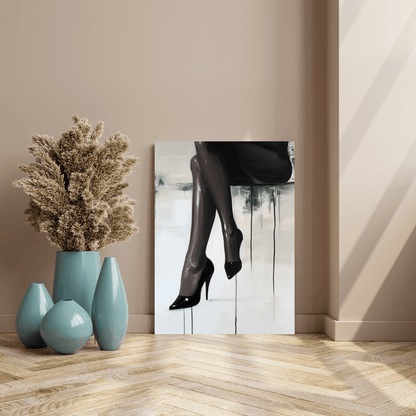 Elegant Legs in High Heels - Abstract Wall Art - Aestheticanvas