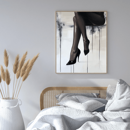 Elegant Legs in High Heels - Abstract Wall Art - Aestheticanvas