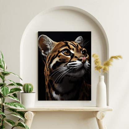 Elegant Ocelot - Wildlife Wall Art - Aestheticanvas