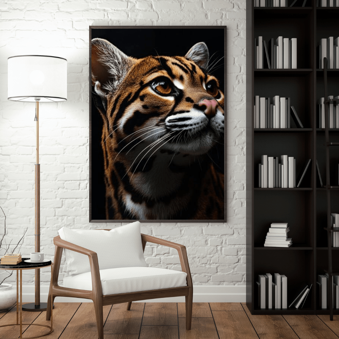 Elegant Ocelot - Wildlife Wall Art - Aestheticanvas