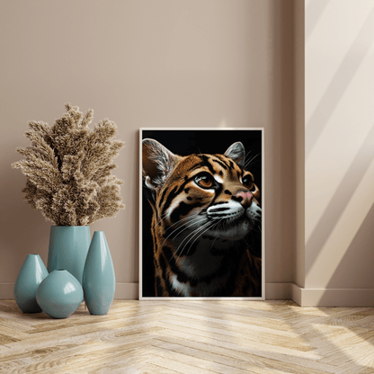 Elegant Ocelot - Wildlife Wall Art - Aestheticanvas