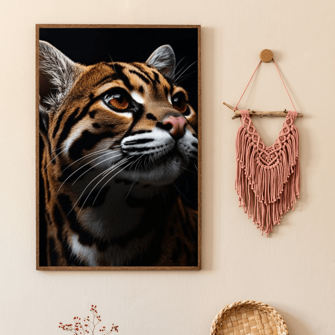 Elegant Ocelot - Wildlife Wall Art - Aestheticanvas