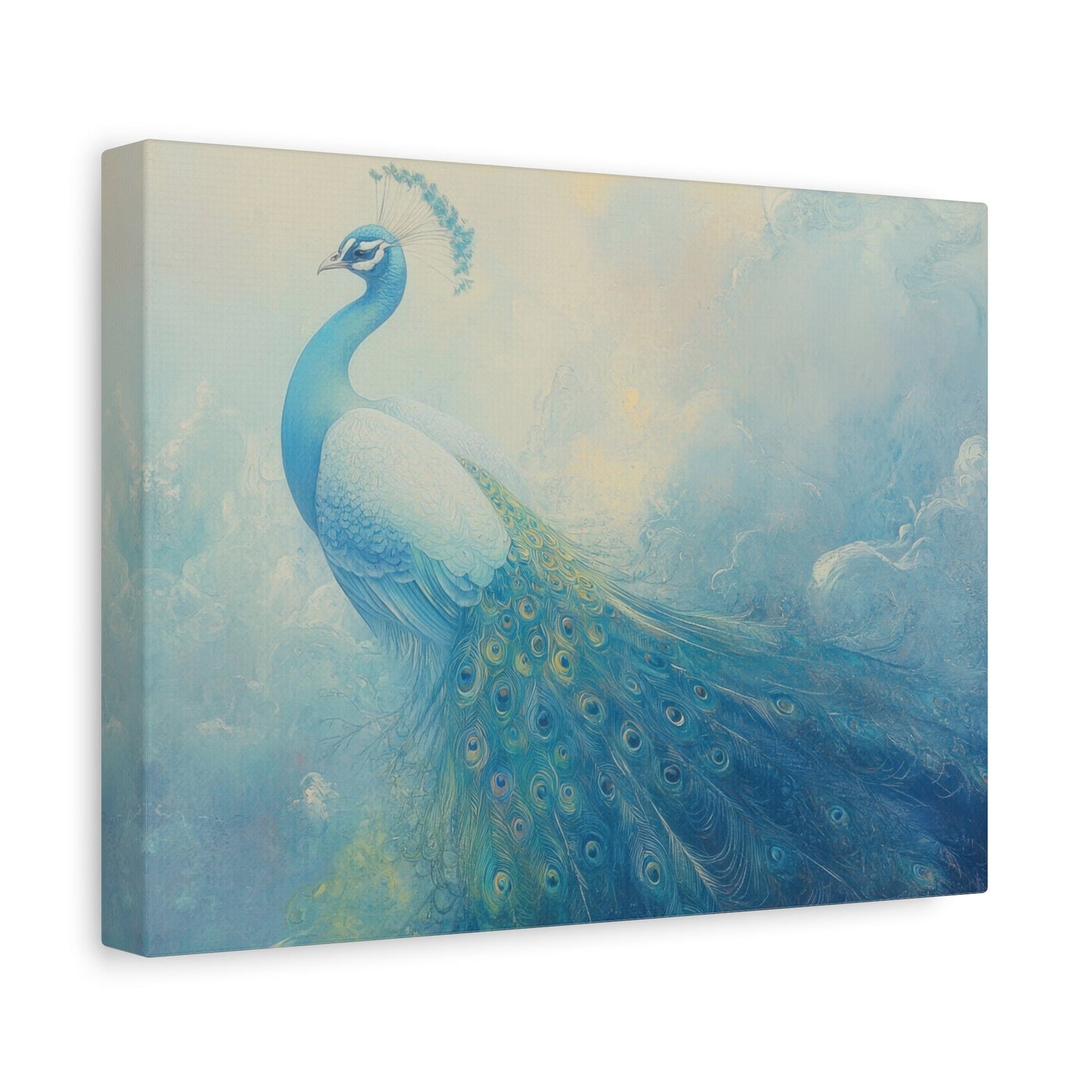 Elegant Peacock Radiance - Bird Wall Art - Aestheticanvas