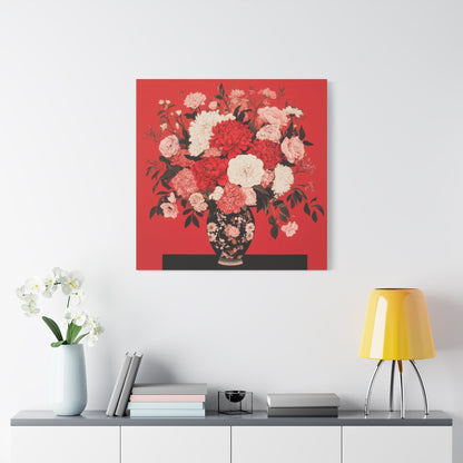 Elegant Red Rose Bouquet - Flower Wall Art - Aestheticanvas