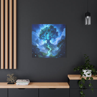 Enchanted Glowing Tree - Fantasy Wall Art - Aestheticanvas