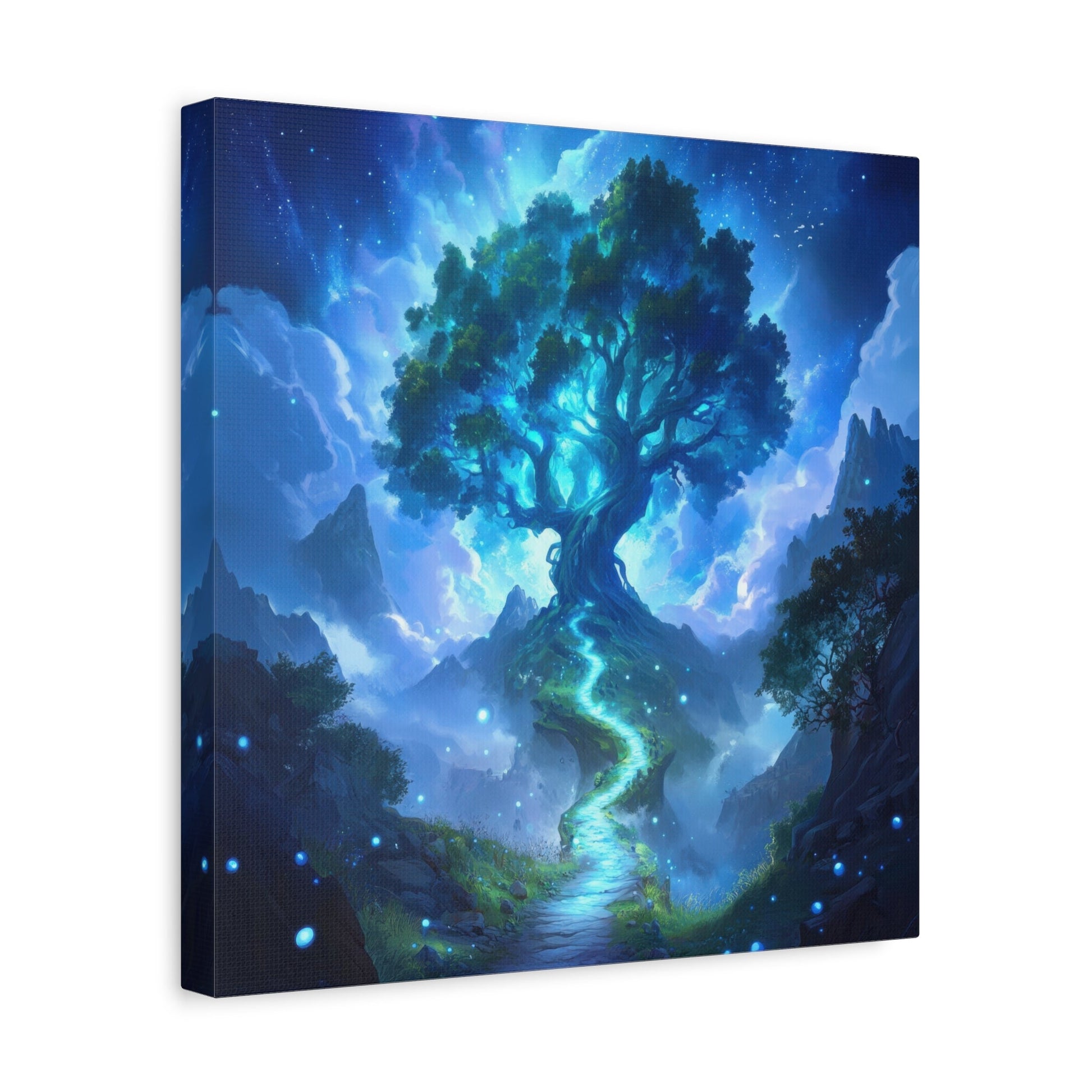 Enchanted Glowing Tree - Fantasy Wall Art - Aestheticanvas