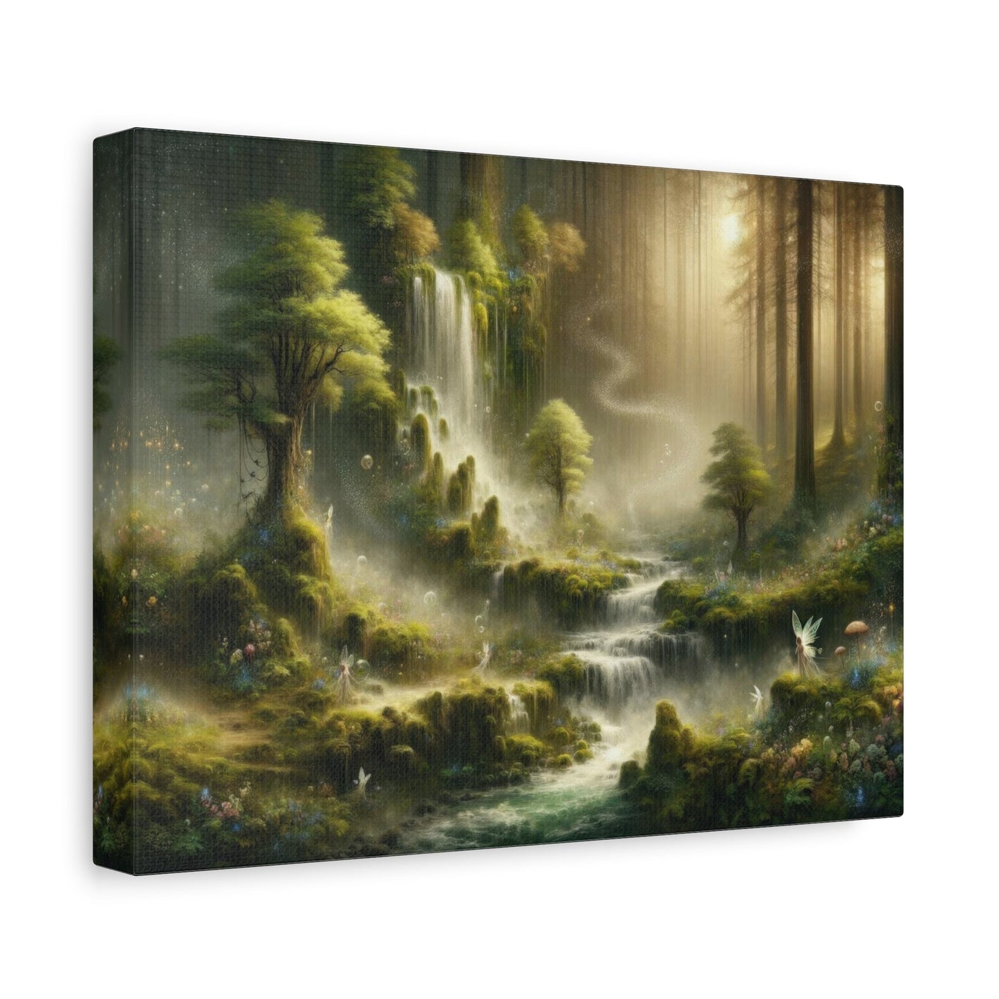 Enchanted Mystical Waterfall - Fantasy Wall Art - Aestheticanvas