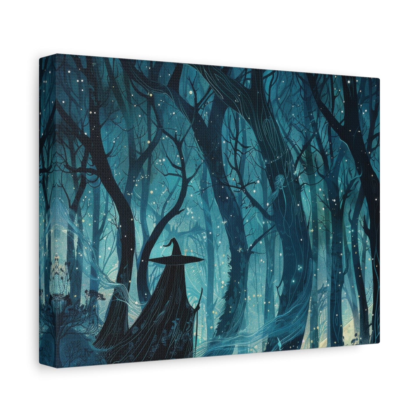 Enchanted Night Sorcerer - Fantasy Wall Art - Aestheticanvas