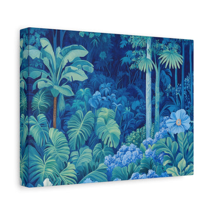 Enchanting Blue Tropical Forest - Nature Wall Art - Aestheticanvas