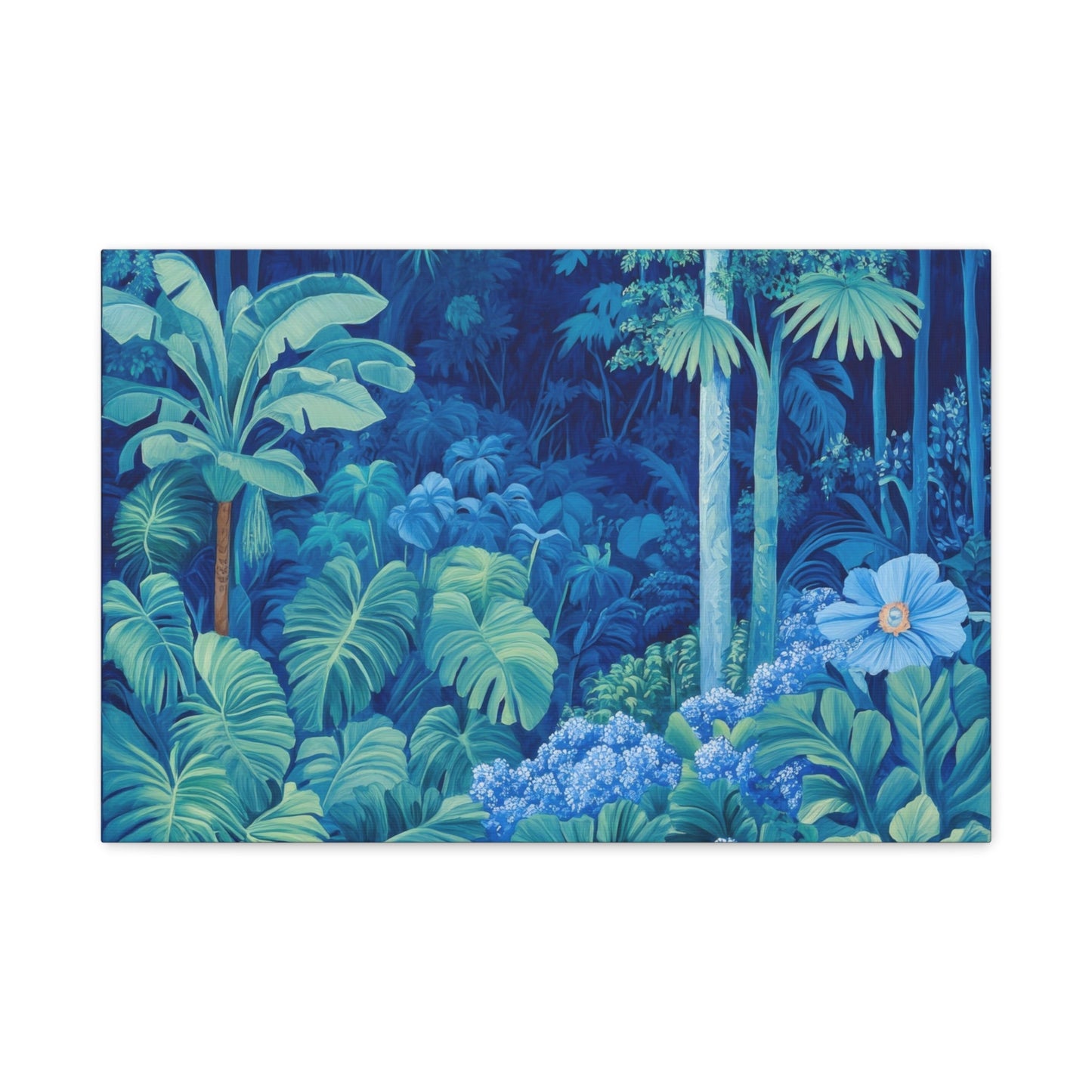 Enchanting Blue Tropical Forest - Nature Wall Art - Aestheticanvas