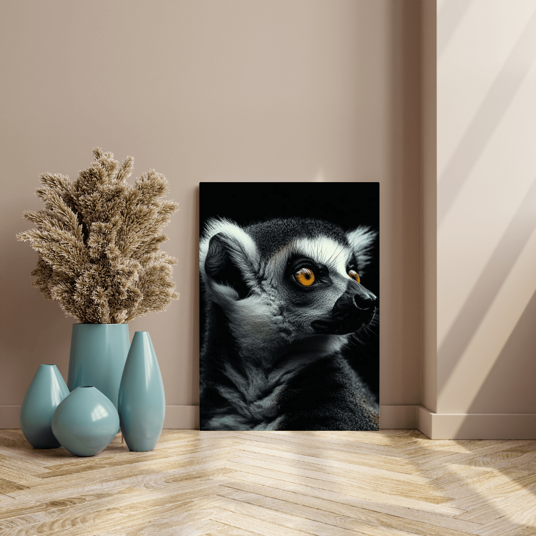 Enchanting Lemur Gaze - Wildlife Wall Art - Aestheticanvas