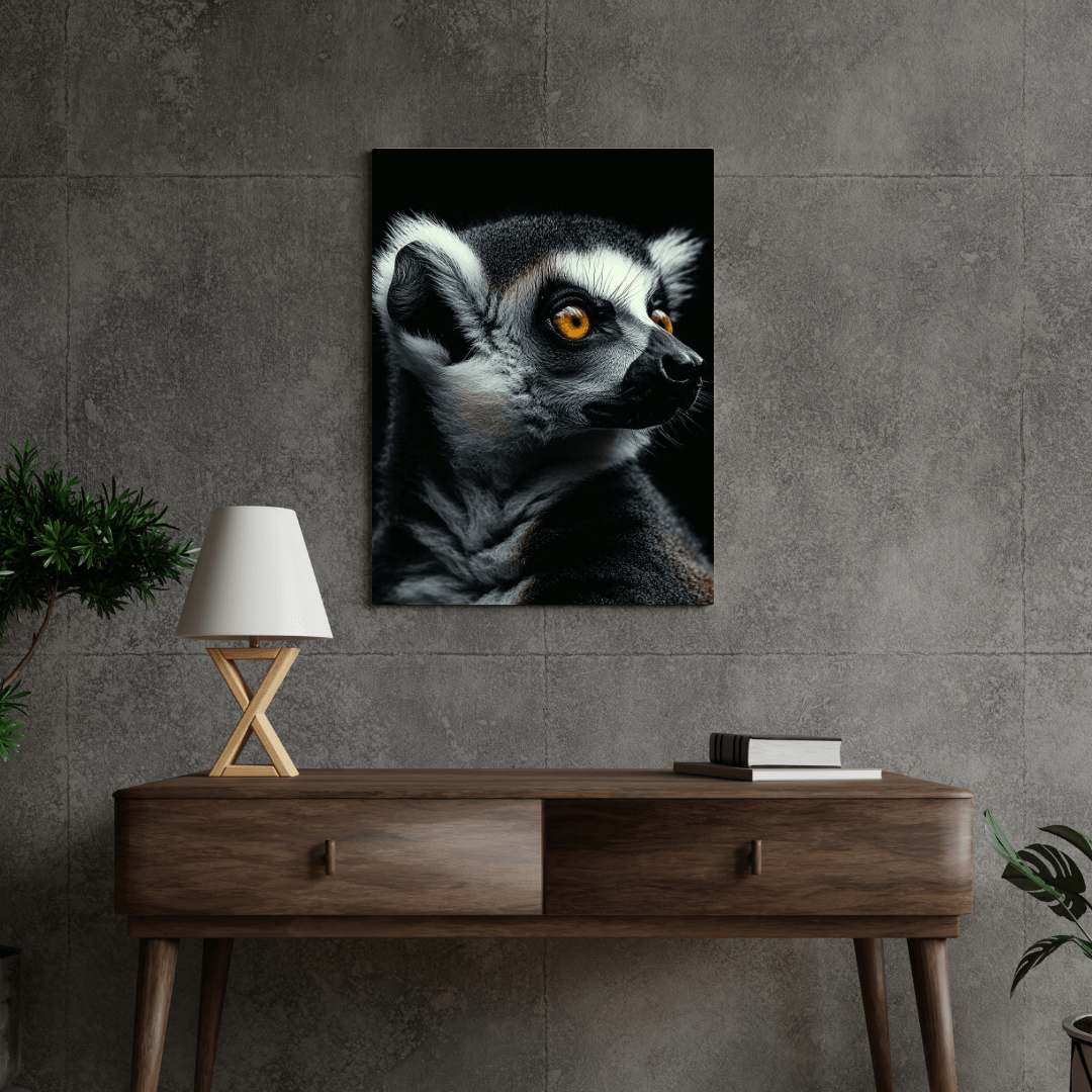 Enchanting Lemur Gaze - Wildlife Wall Art - Aestheticanvas