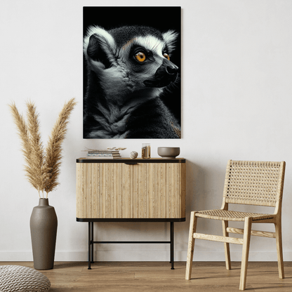 Enchanting Lemur Gaze - Wildlife Wall Art - Aestheticanvas