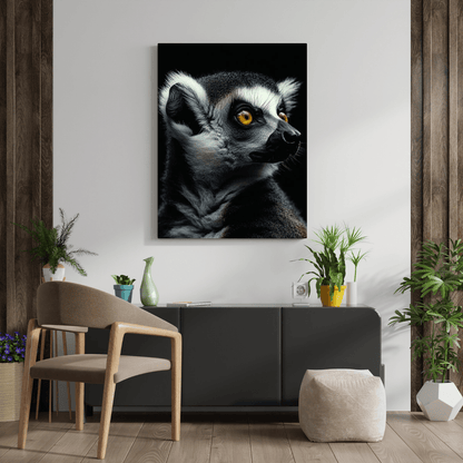 Enchanting Lemur Gaze - Wildlife Wall Art - Aestheticanvas