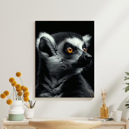 Enchanting Lemur Gaze - Wildlife Wall Art - Aestheticanvas