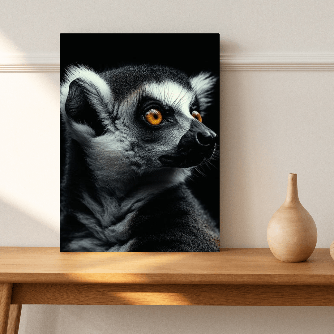 Enchanting Lemur Gaze - Wildlife Wall Art - Aestheticanvas