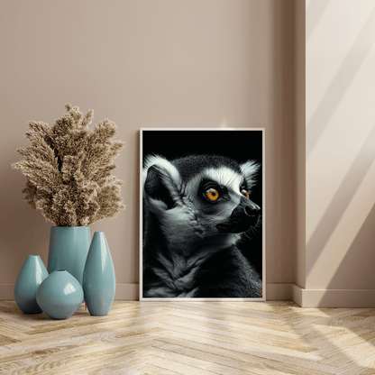 Enchanting Lemur Gaze - Wildlife Wall Art - Aestheticanvas