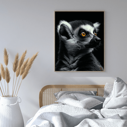 Enchanting Lemur Gaze - Wildlife Wall Art - Aestheticanvas