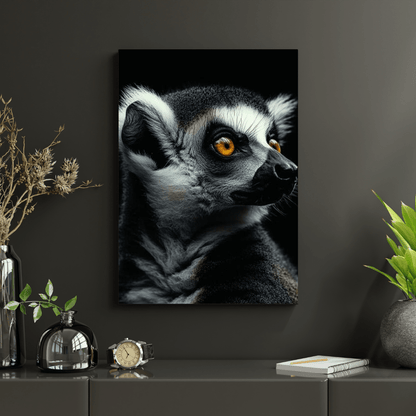 Enchanting Lemur Gaze - Wildlife Wall Art - Aestheticanvas