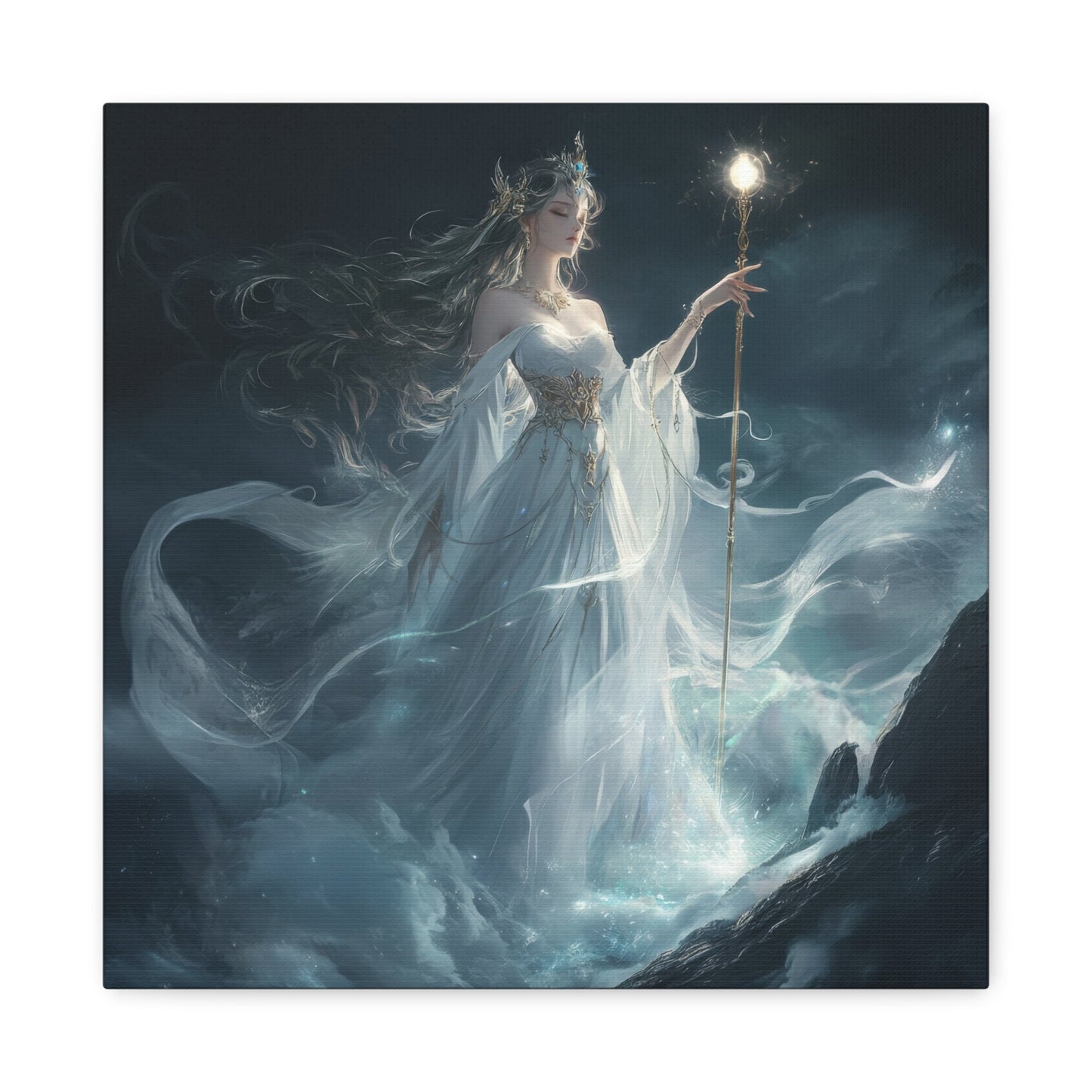 Enchantress of the Mist - Fantasy Wall Art - Aestheticanvas