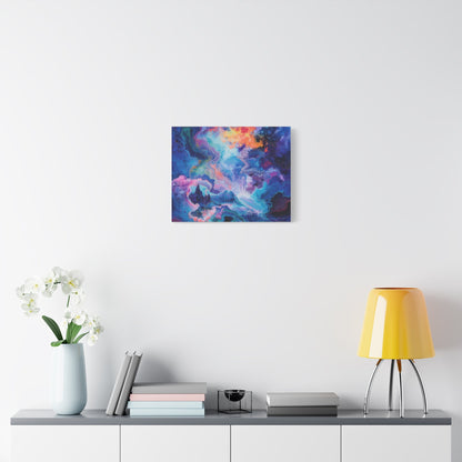 Enigmatic Blue Waves - Abstract Wall Art - Aestheticanvas