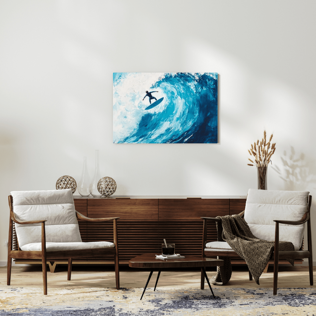 Epic Wave Rider - Surfing Wall Art - Aestheticanvas