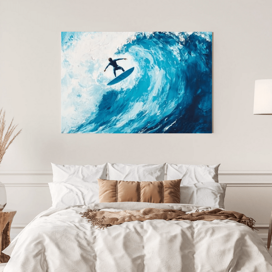 Epic Wave Rider - Surfing Wall Art - Aestheticanvas