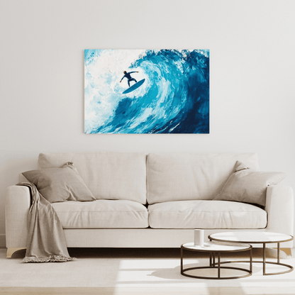 Epic Wave Rider - Surfing Wall Art - Aestheticanvas