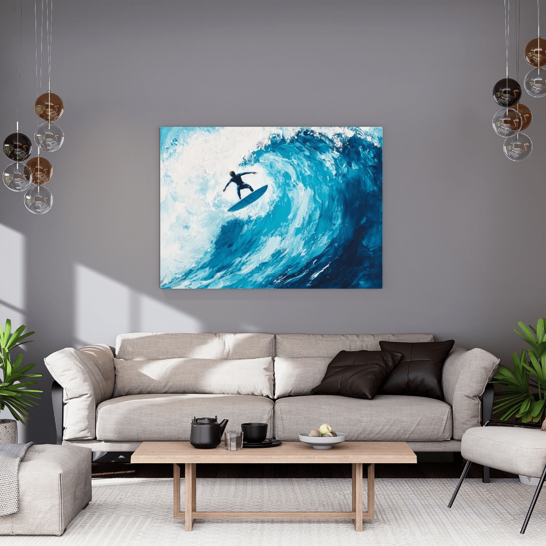 Epic Wave Rider - Surfing Wall Art - Aestheticanvas