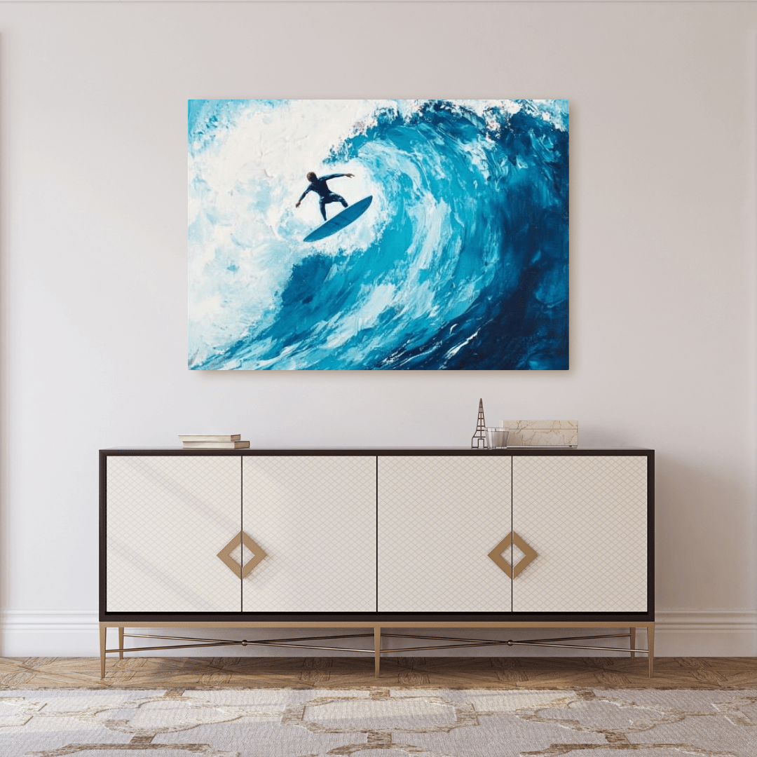 Epic Wave Rider - Surfing Wall Art - Aestheticanvas