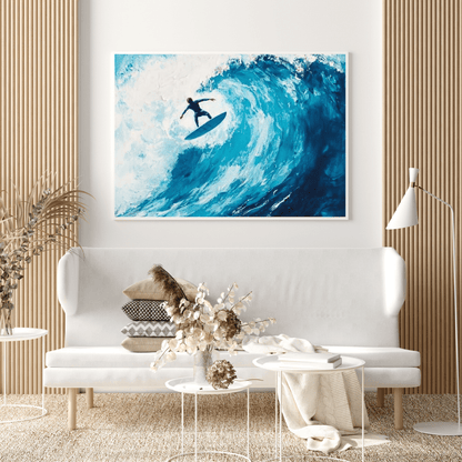 Epic Wave Rider - Surfing Wall Art - Aestheticanvas