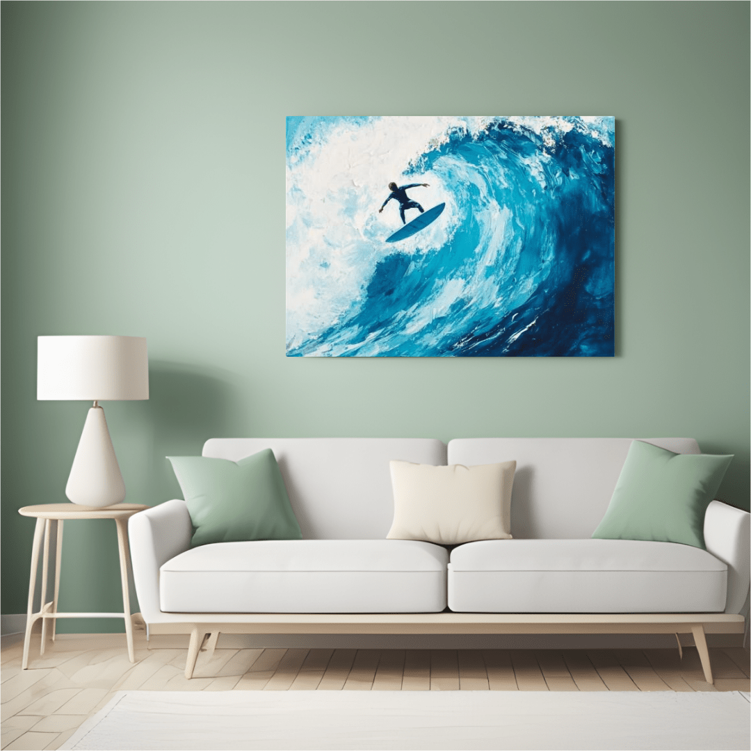 Epic Wave Rider - Surfing Wall Art - Aestheticanvas