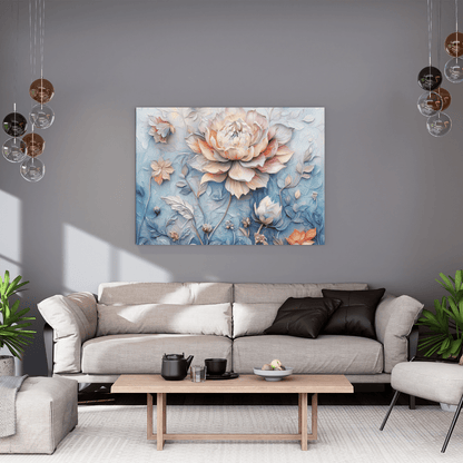 Ethereal Bloom Harmony - Flower Wall Art - Aestheticanvas