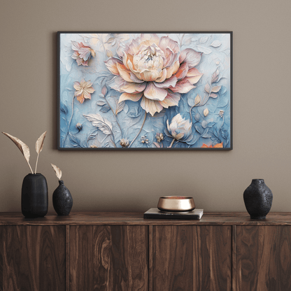 Ethereal Bloom Harmony - Flower Wall Art - Aestheticanvas