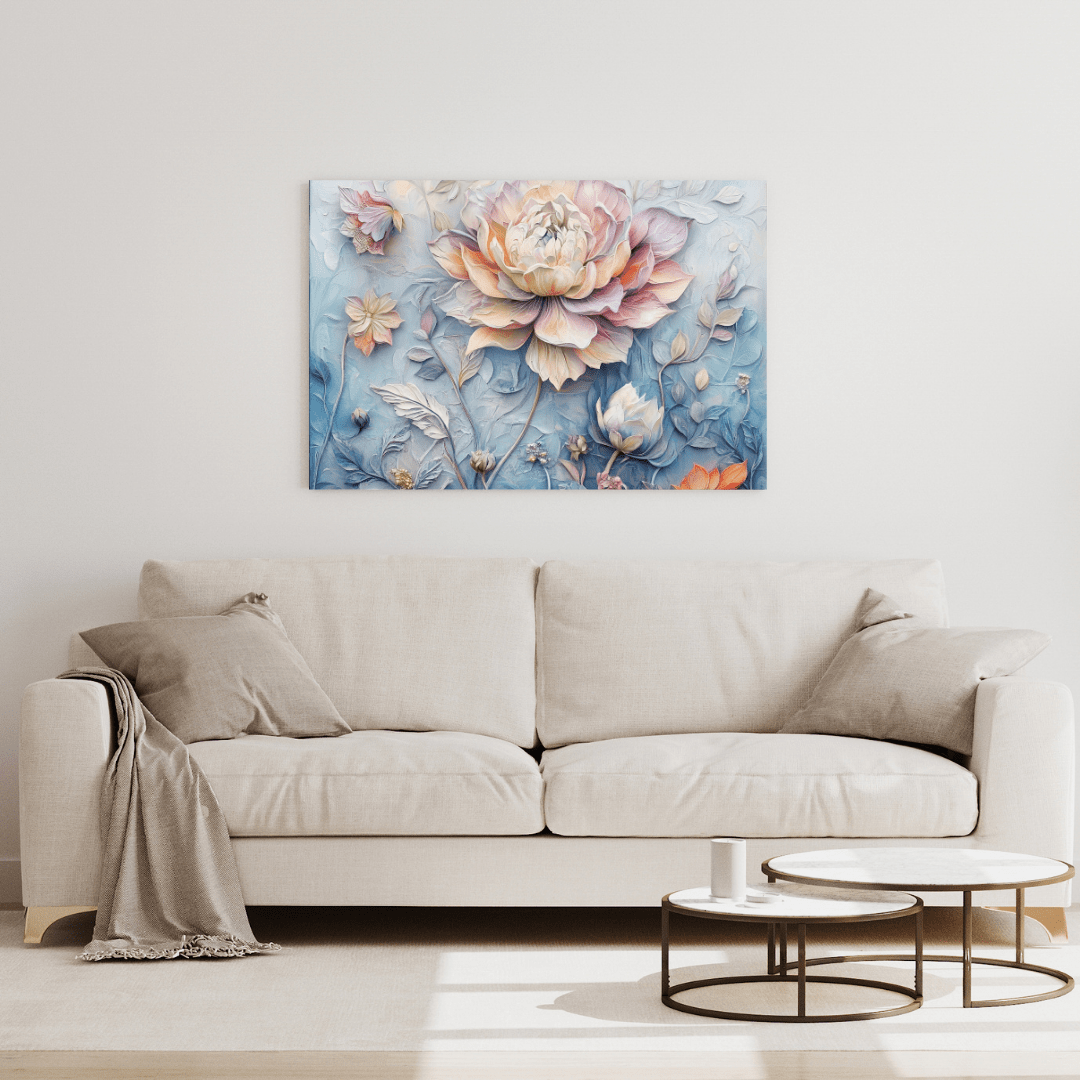 Ethereal Bloom Harmony - Flower Wall Art - Aestheticanvas