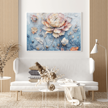 Ethereal Bloom Harmony - Flower Wall Art - Aestheticanvas