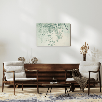 Ethereal Branches and Leaves - Abstract Wall Art - Aestheticanvas