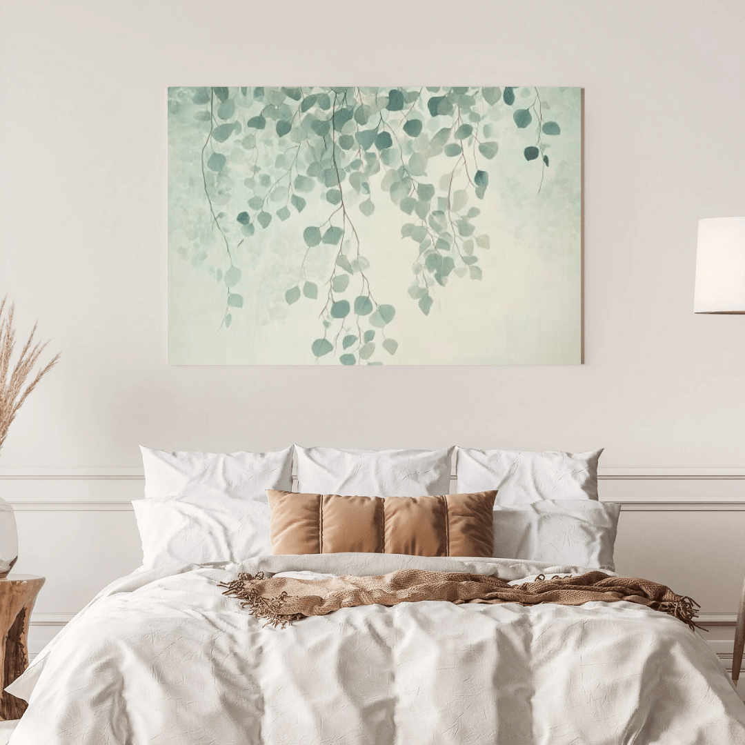 Ethereal Branches and Leaves - Abstract Wall Art - Aestheticanvas