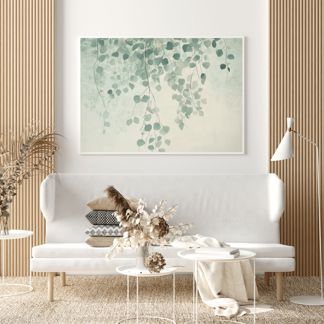 Ethereal Branches and Leaves - Abstract Wall Art - Aestheticanvas