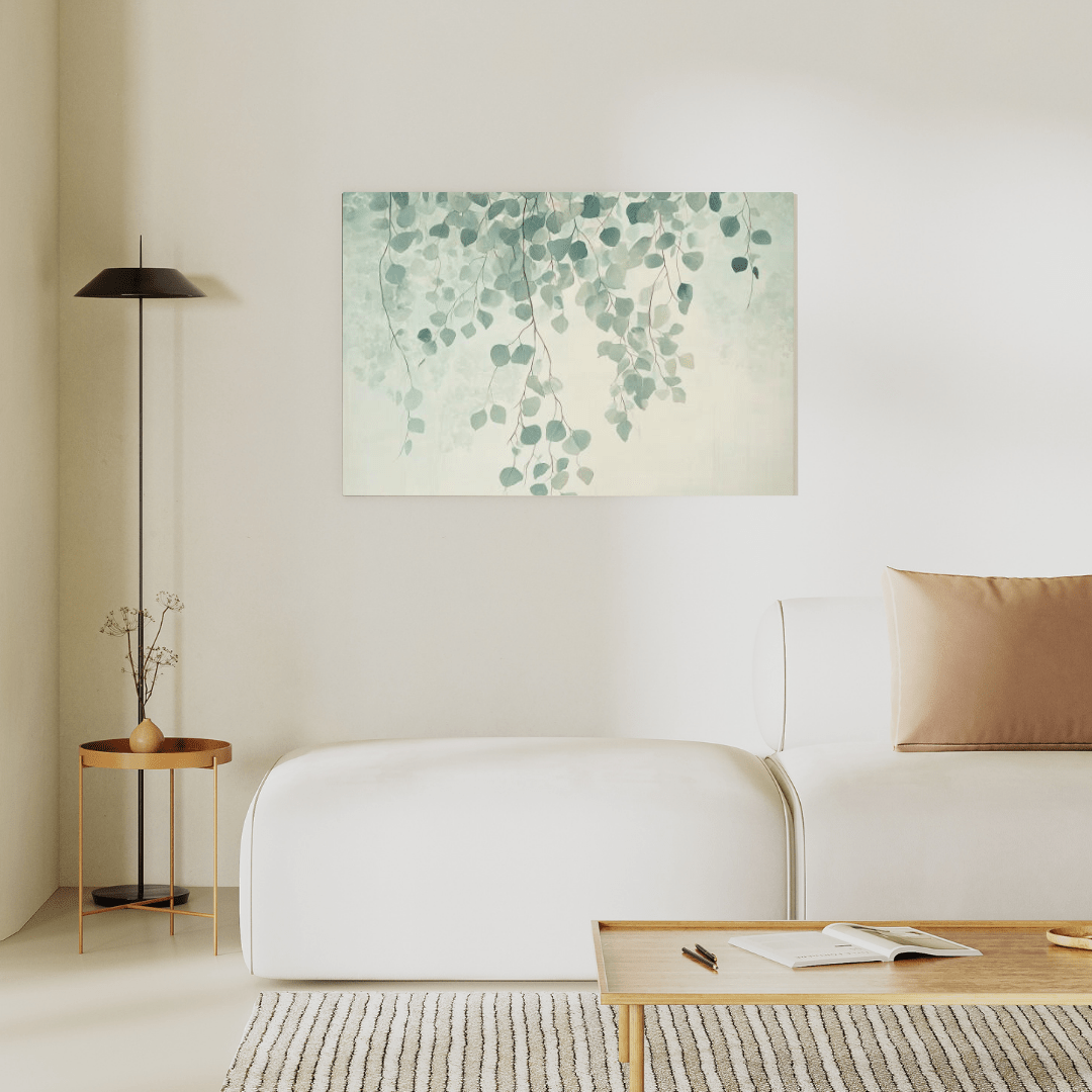 Ethereal Branches and Leaves - Abstract Wall Art - Aestheticanvas