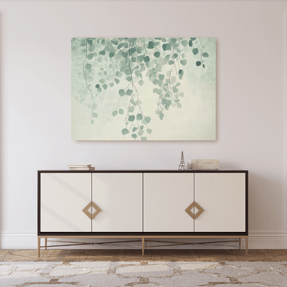 Ethereal Branches and Leaves - Abstract Wall Art - Aestheticanvas