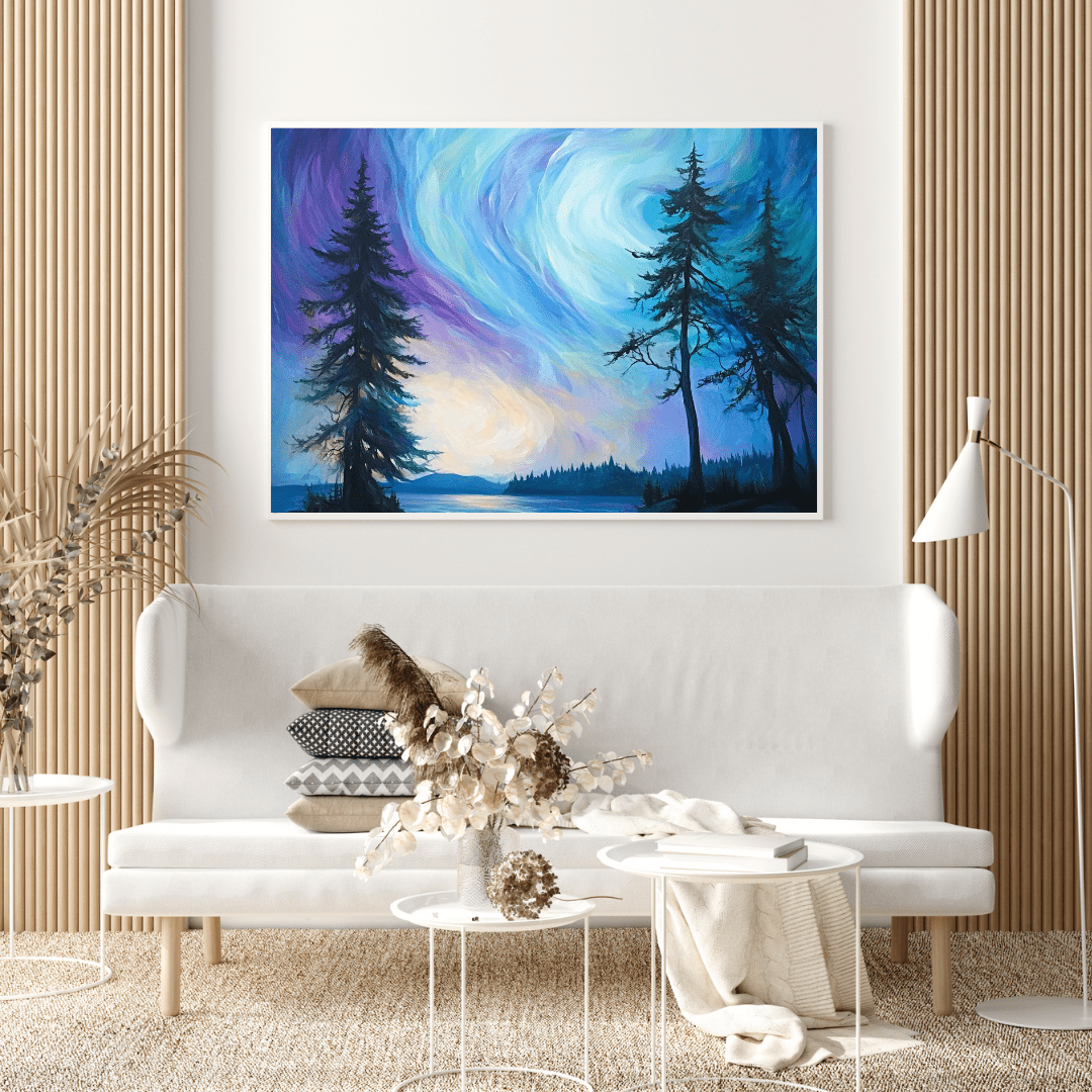 Ethereal Dawn Over Tranquil Waters - Nature Wall Art - Aestheticanvas