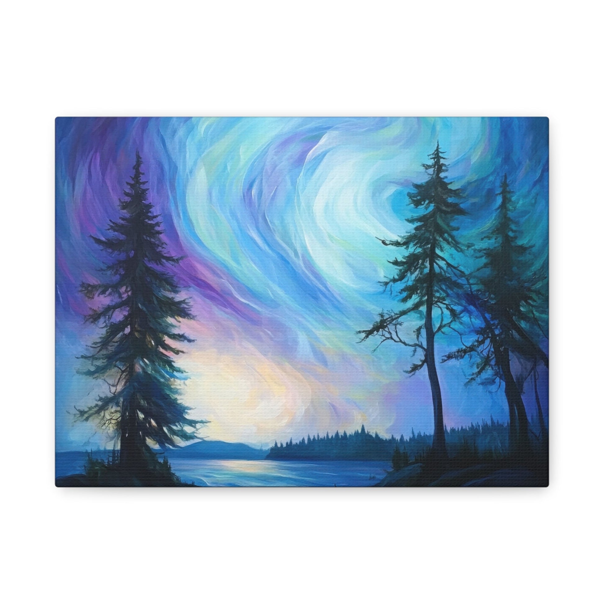 Ethereal Dawn Over Tranquil Waters - Nature Wall Art - Aestheticanvas