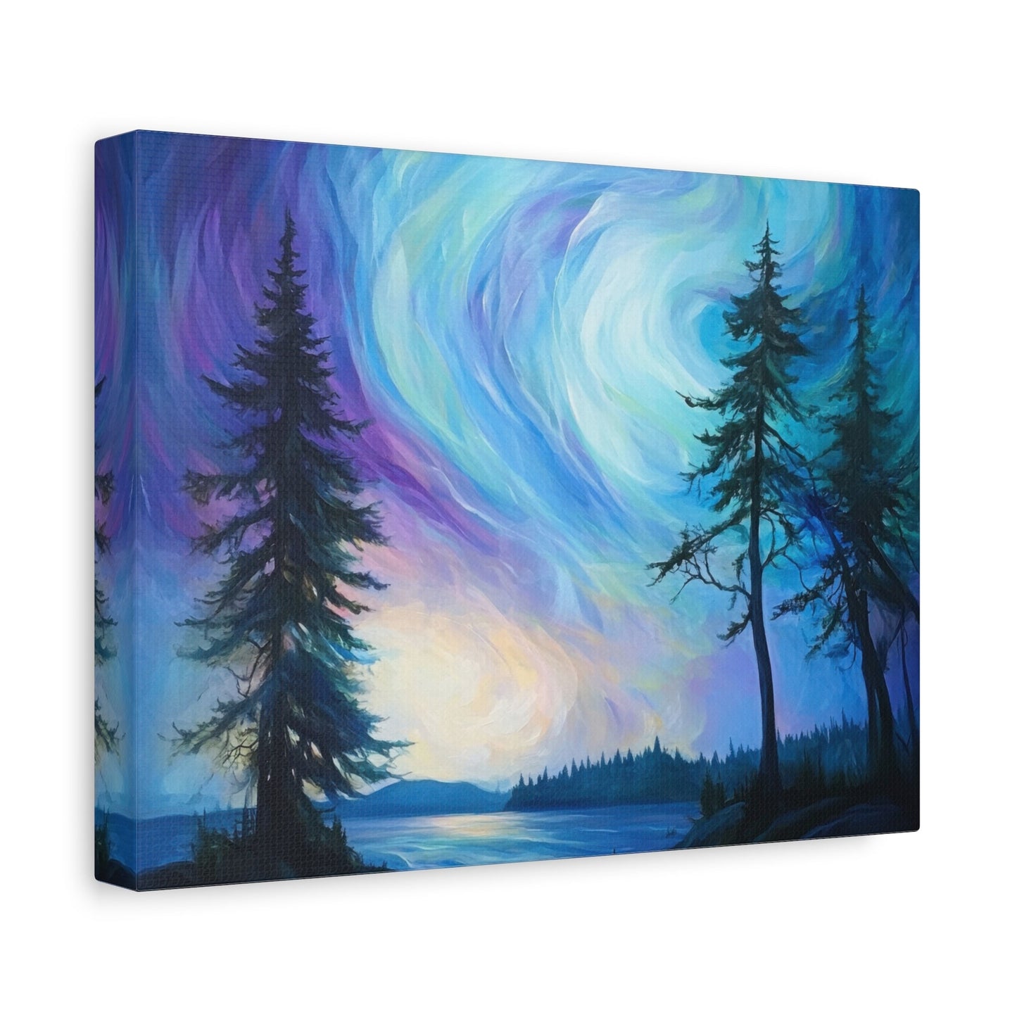 Ethereal Dawn Over Tranquil Waters - Nature Wall Art - Aestheticanvas